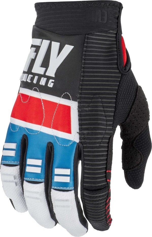 Fly Racing Evolution DST 2019 мотоперчатки, сине-черно-белый
