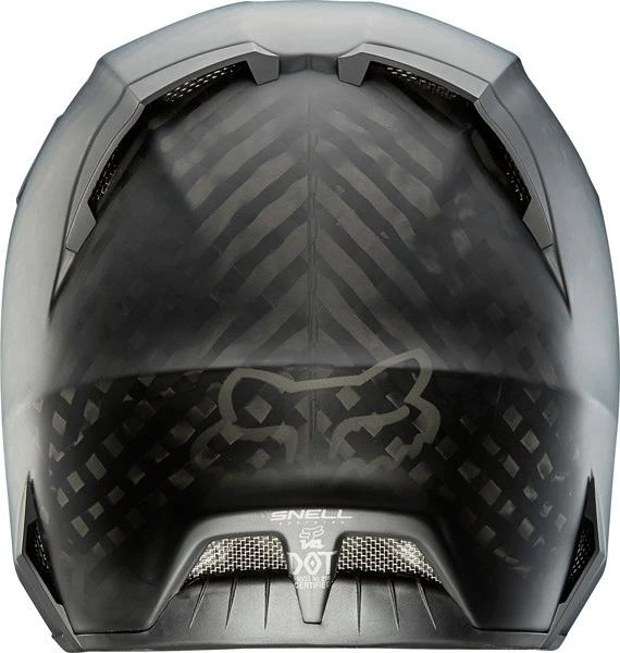 Fox Racing V4 Matte Carbon ECE шлем, черный матовый
