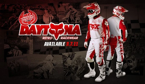 Fox Racing 360 Daytona Retro джерси, красно-белый