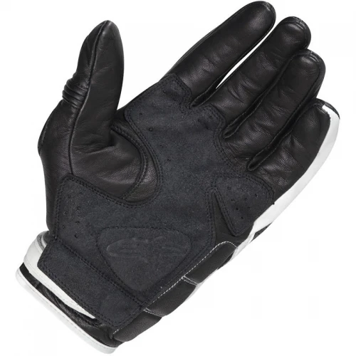 Alpinestars Mustang мотоперчатки кожаные перфорированные с защитой, черно-белый