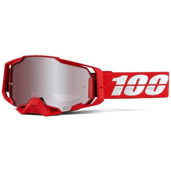 100% Armega Red / Hiper Silver Mirror Lens мотоочки