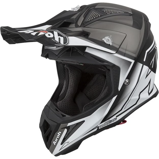 Airoh Aviator 2.2 шлем внедорожный, серо-белый