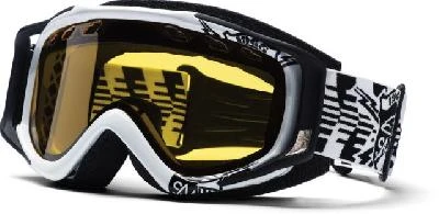 Smith Fuel V2 SX 11 BL/GN Unsane CF мотоочки, черно-белый с желтой линзой