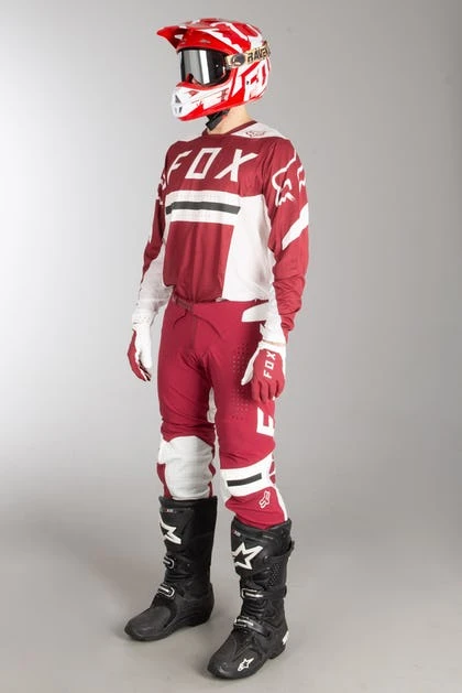 Fox Racing Flexair Preest комплект, темно-красно-белый