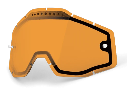 100% Racecraft/Accuri/Strata Vented Dual Pane Lens Anti-Fog Persimmon линза