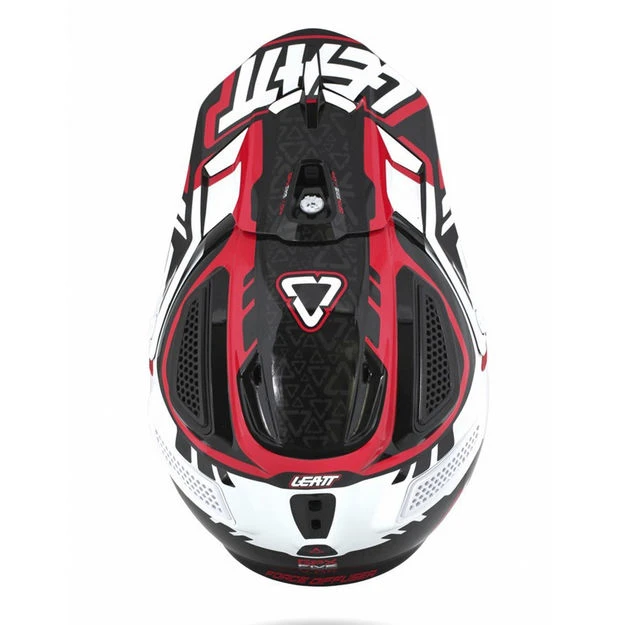 Leatt GPX 5.5 V04 шлем кроссовый, черно-бело-красный