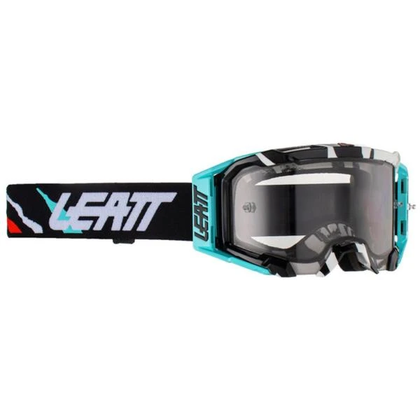 Leatt Velocity 5.5 Acid Tiger Light Grey 58% мотоочки, двойная линза