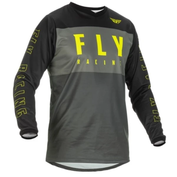 Fly Racing F-16 2022 джерси, серо-черно-желтый