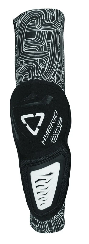 Leatt 3DF Hybrid EXT налокотники, черно-белый