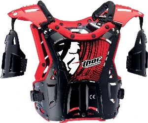 Thor Quadrant панцирь подростковый, черно-красный