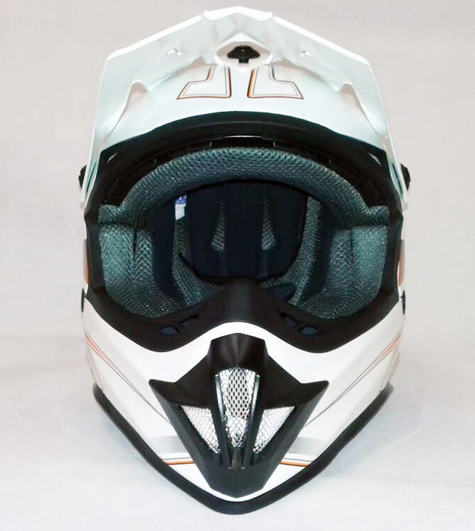 Ataki SC-15 Rift шлем кроссовый детский, бело-оранжевый
