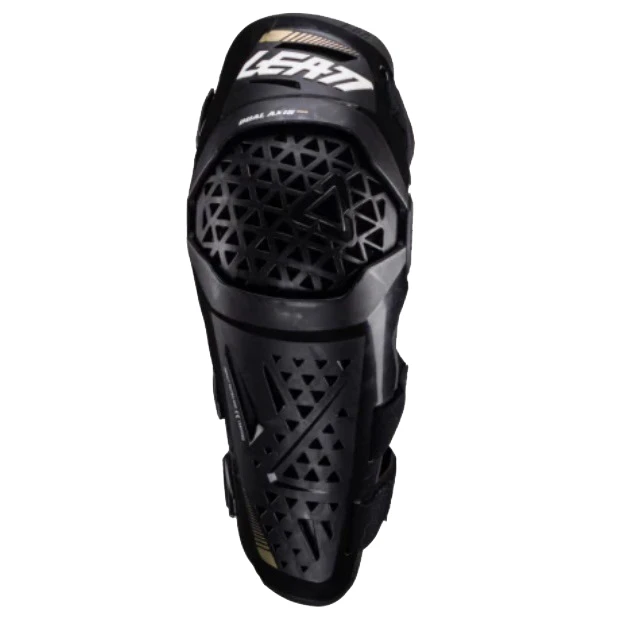 Leatt Dual Axis Pro Black шарнирные наколенники, черный