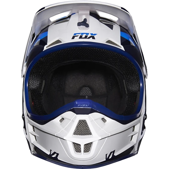 Fox Racing V1 Mako шлем кроссовый, бело-синий