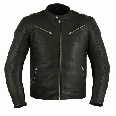 First Heritage CM Мотокуртка мужская, кожа 1,5 мм, черный