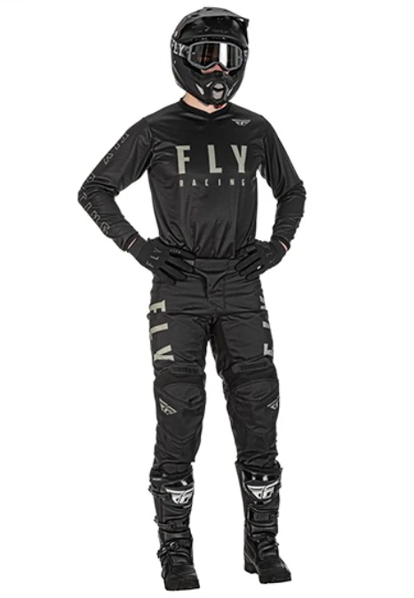 Fly Racing F-16 2022 мотоштаны, черно-серый
