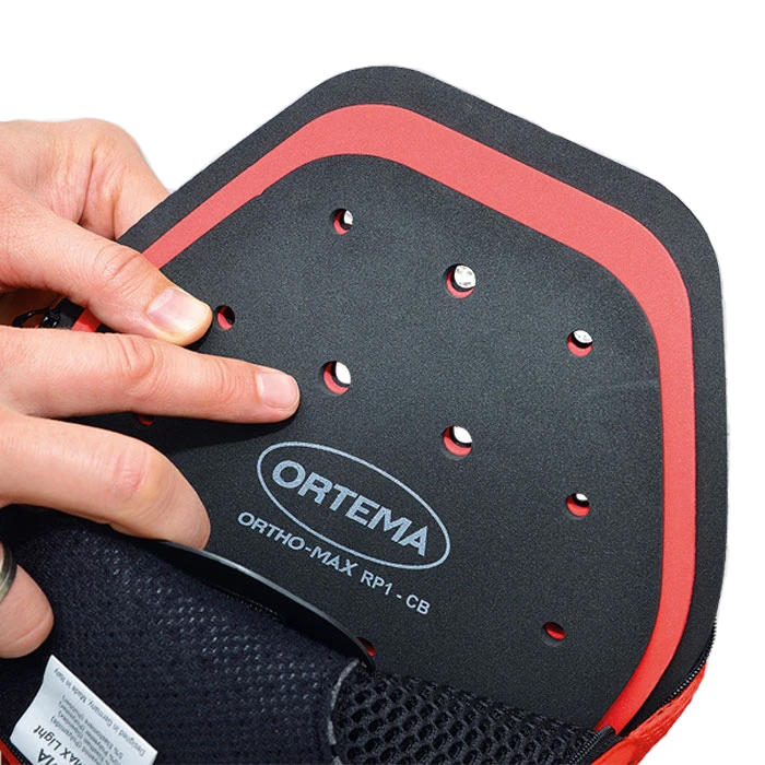 Ortema Ortho-Max Light защита спины, черно-красный
