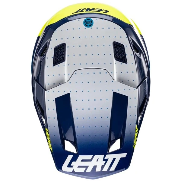 Leatt Kit Moto 8.5 V24 Blue шлем кроссовый + Velocity 5.5 мотоочки, синий