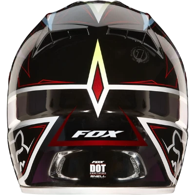 Fox Racing V3 Race шлем кроссовый, красно-черный