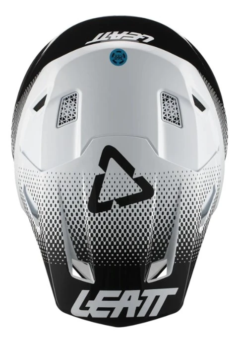 Leatt Kit Moto 7.5 V22 White шлем кроссовый + Velocity 4.5 мотоочки