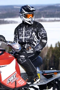 M-Racing Zenith Camo штаны снегоходные, черный-камуфляж