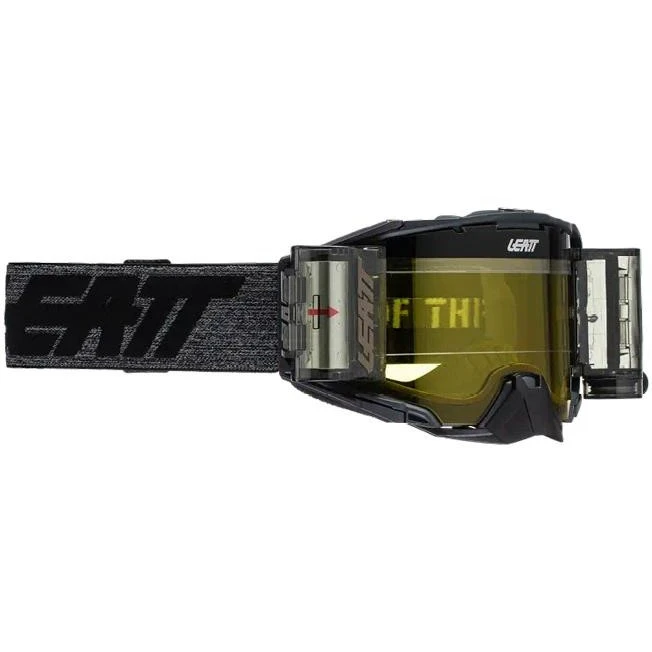 Leatt Velocity 6.5 Roll-Off Graphene / Yellow 70% мотоочки, двойная линза