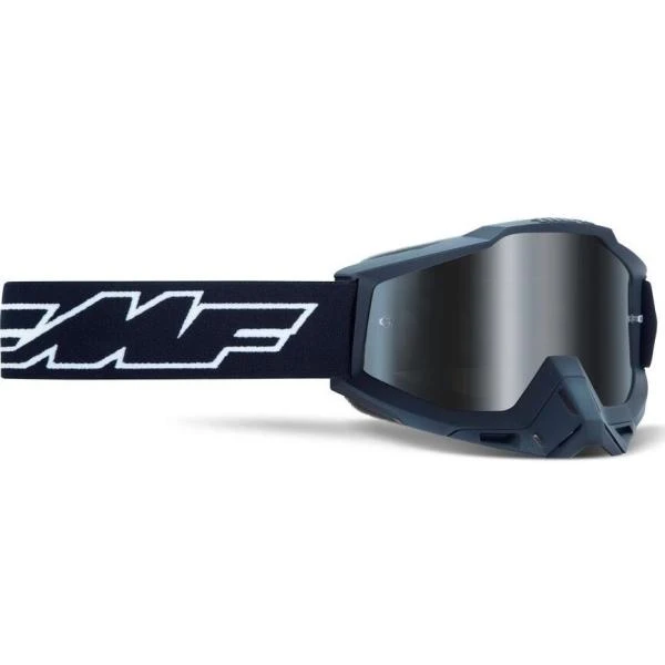 FMF Powerbomb Rocket Black мотоочки, зеркальная серая линза