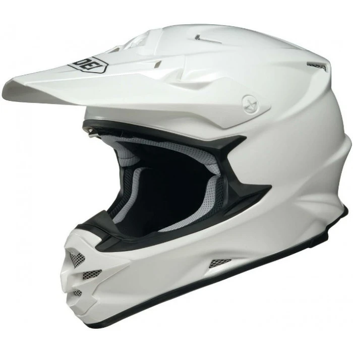Shoei VFX-W Plain шлем кроссовый, белый глянцевый