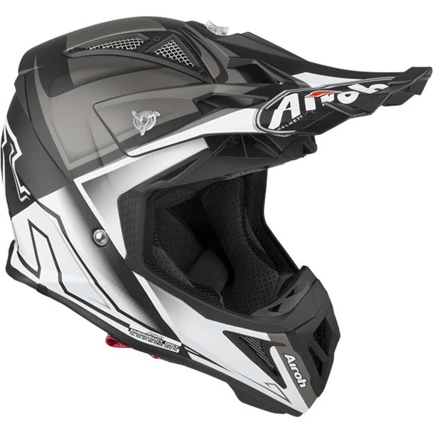 Airoh Aviator 2.2 шлем внедорожный, серо-белый