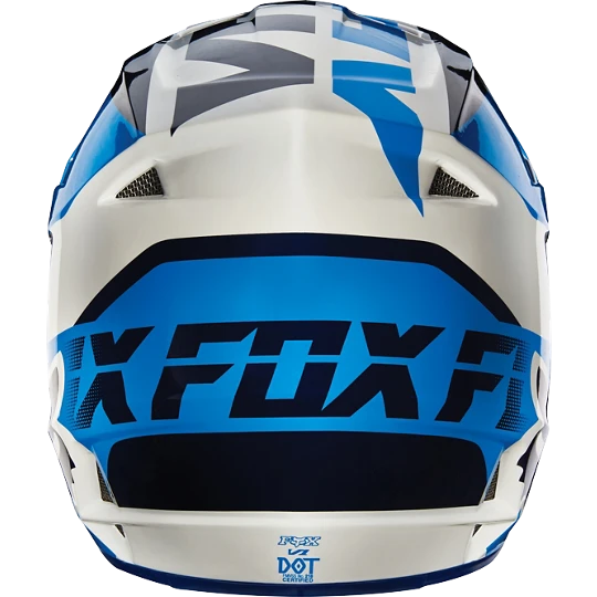 Fox Racing V1 Mako шлем кроссовый, бело-синий