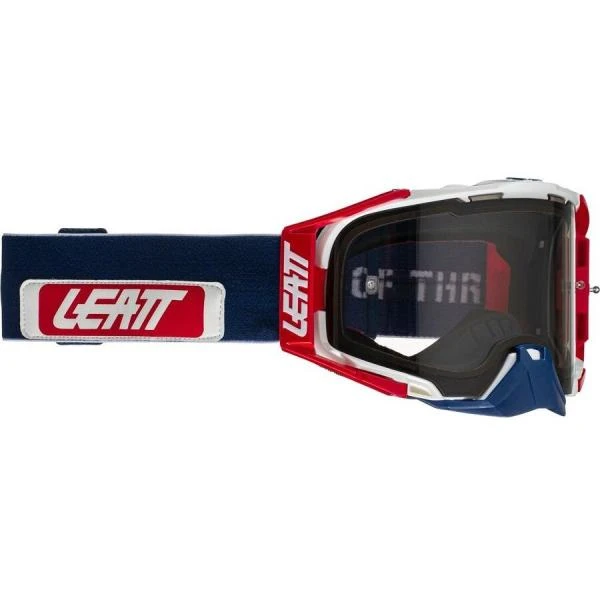 Leatt Velocity 6.5 Chilli-Blu Light Grey 58% мотоочки, двойная линза