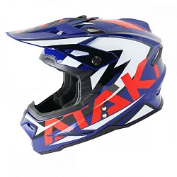 Ataki JK801 Rampage шлем кроссовый, сине-красный