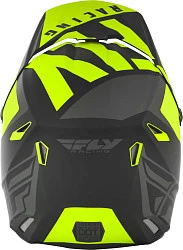 Fly Racing Elite Vigilant шлем кроссовый подростковый, салатово-черный