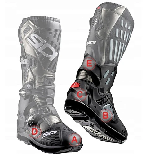 Sidi Atojo Srs Black/Black мотоботы, черный