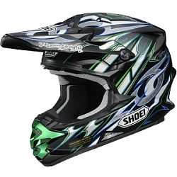 Shoei VFX-W K-DUB 3 TC-10 шлем кроссовый, зелено-голубой