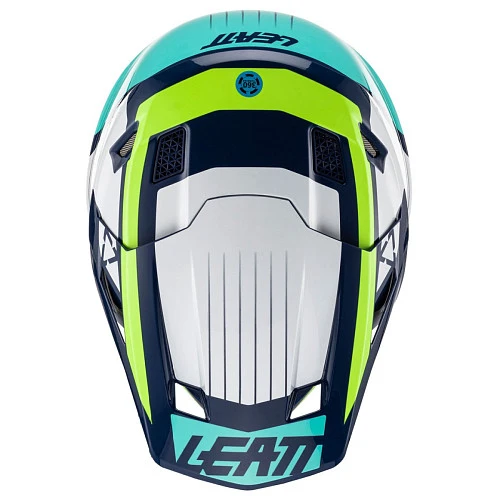 Leatt Kit Moto 7.5 V23 Blue шлем кроссовый + Velocity 4.5 мотоочки