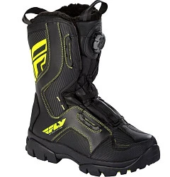 Fly Racing Marker Boa ATV ботинки снегоходные, черно-желтый