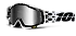 100% Racecraft Legacy/Mirror Silver Lens мотоочки, серо-черный, зеркальная серая линза
