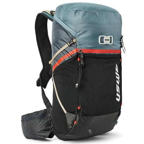 USWE Tracker 22L Daypack, S/M, Black/Blue рюкзак, черно-синий
