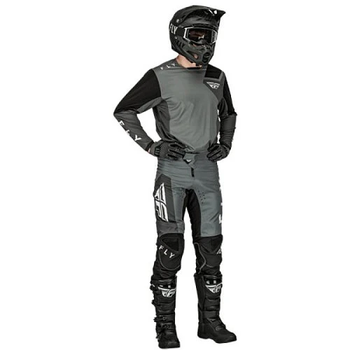 Fly Racing Kinetic Jet комплект, серо-черный