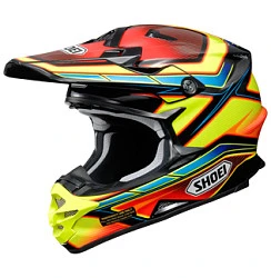 Shoei VFX-W Capacitor TC-3 шлем кроссовый, желто-красный