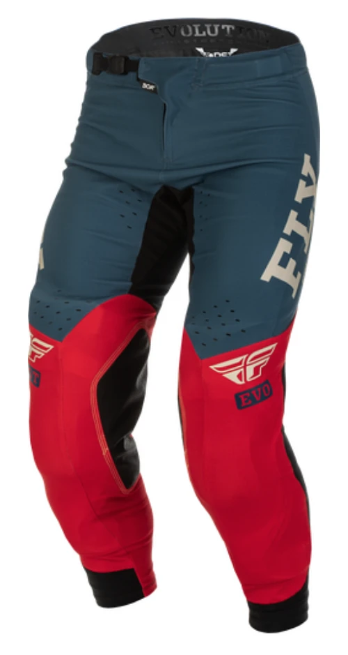 Fly Racing Evolution DST 2022 мотоштаны, красно-серый