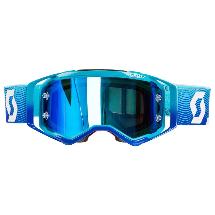 Scott Prospect Blue/White/Electric Blue Сhrome Lens мотоочки