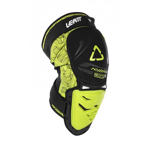 Leatt 3DF Hybrid наколенники короткие, черно-желтый