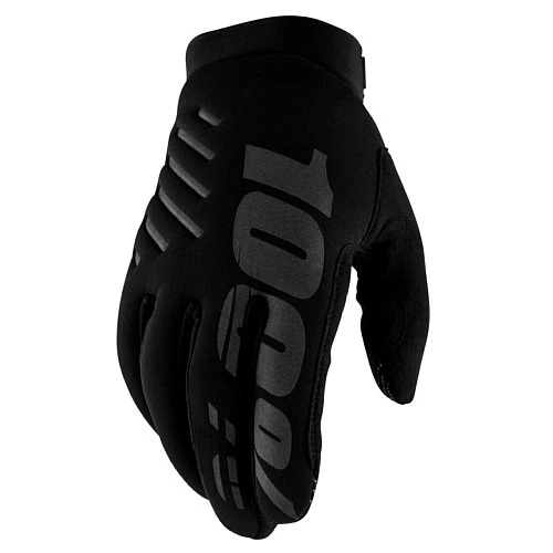 100% Brisker 2025 Black мотоперчатки, черный