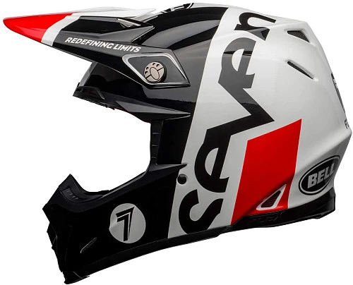 Bell Moto-9 Flex Seven Galaxy Gloss Black/White/Red шлем кроссовый