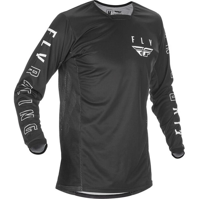 Fly Racing Kinetic K121 2021 джерси, черно-белый