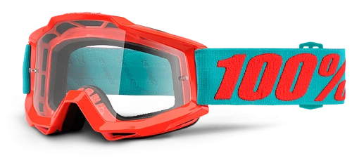 100% Accuri Passion Orange Clear Lens мотоочки