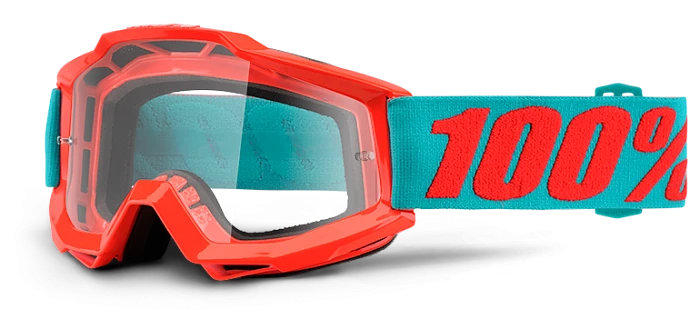 100% Accuri Passion Orange Clear Lens мотоочки