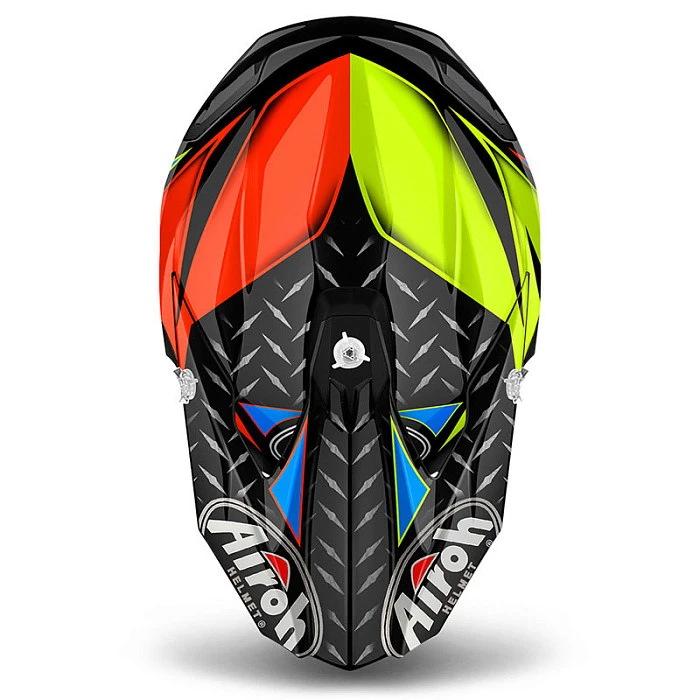 Airoh Twist Iron шлем внедорожный, черно-желто-оранжевый