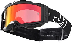 Just1 Nerve Absolute Black мотоочки, красная линза